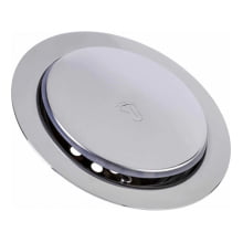 Ralo Inteligente Click Up Redondo Para Banheiro Lavabo Metal Inox 10x10cm Cromado 903