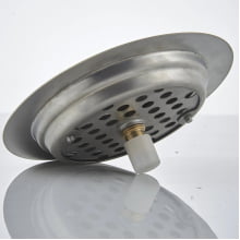 Ralo Inteligente Click Up Redondo Para Banheiro Lavabo Metal Inox 10x10cm Cromado 903