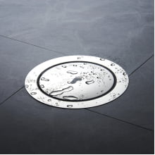 Ralo Inteligente Click Up Redondo Para Banheiro Lavabo Metal Inox 10x10cm Cromado 903