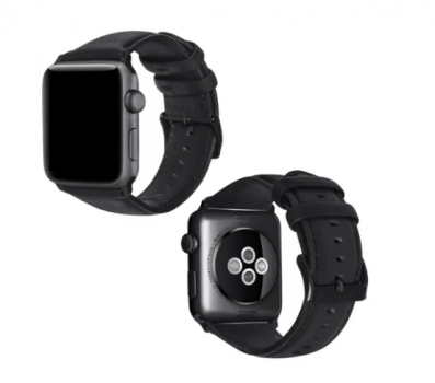 Pulseira Couro Genuino Compativel Com Apple Watch 38mm 40mm 42mm 44mm