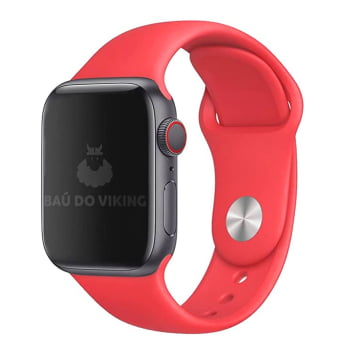 Pulseira Borracha Sport Esporte Para Apple Watch IWO 38mm 40mm 42mm 44mm 