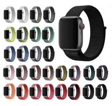 Pulseira Nylon Loop Sport Apple Watch 38mm 40mm 42mm 44mm Série 5 4 3 2 1 