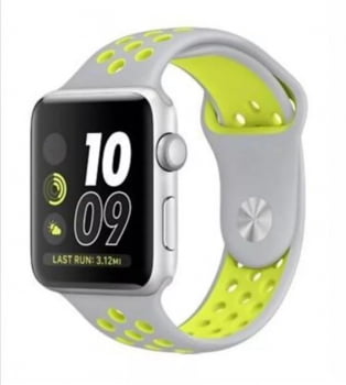 Pulseira Silicone Furo Nike Para Apple Watch Varia Cores