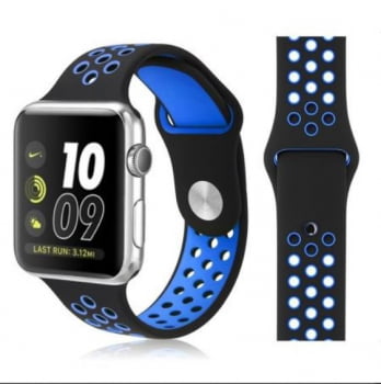 Pulseira Silicone Furo Nike Para Apple Watch Varia Cores