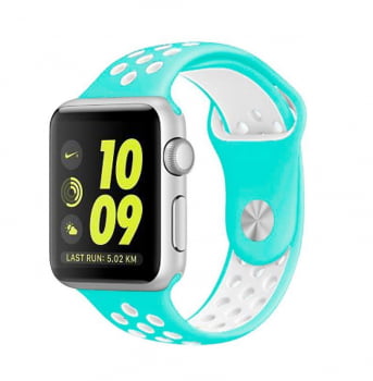 Pulseira Silicone Furo Nike Para Apple Watch Varia Cores