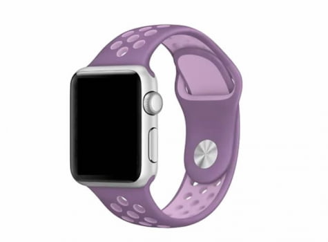 Pulseira Silicone Furo Nike Para Apple Watch Varia Cores