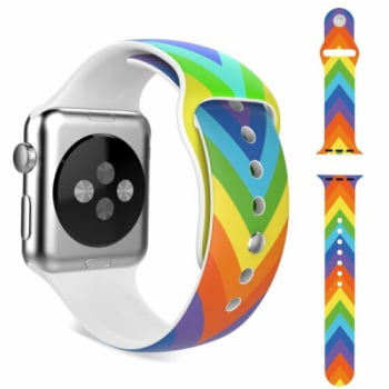 Pulseira Sport Silicone Apple Watch País 38mm 40mm 42mm 44mm  