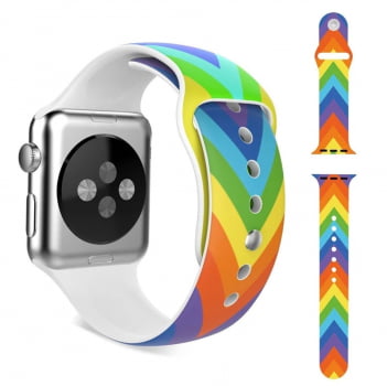 Pulseira Sport Silicone Apple Watch País 38mm 40mm 42mm 44mm  