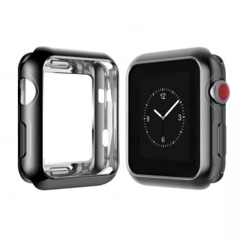 Capa Case De Proteção Silicone Para Apple Watch Relógio 1 2 3 - 38mm 40mm 42mm 44mm