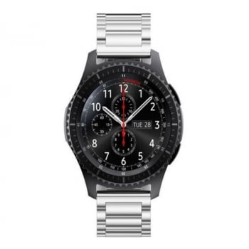 Pulseira Aço Gear S3 3 Elos Classic Smart Watch Relogio Inox 