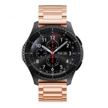 Pulseira Aço Gear S3 3 Elos Classic Smart Watch Relogio Inox 