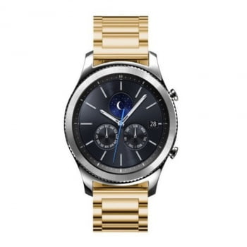 Pulseira Aço Gear S3 3 Elos Classic Smart Watch Relogio Inox 