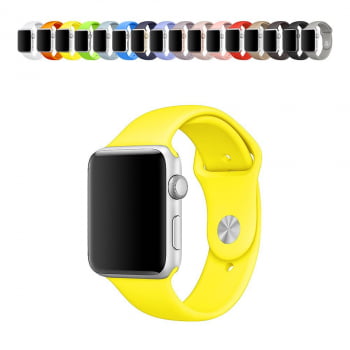 Pulseira Borracha Sport Esporte Para Apple Watch IWO 38mm 40mm 42mm 44mm 