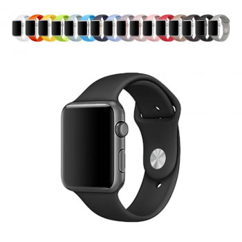 Pulseira Borracha Sport Esporte Para Apple Watch IWO 38mm 40mm 42mm 44mm 