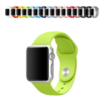 Pulseira Borracha Sport Esporte Para Apple Watch IWO 38mm 40mm 42mm 44mm 