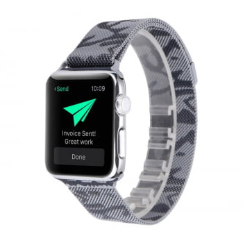 Pulseira Milanese Aço Metal Para Apple Watch IWO Smartwatch Relogio Varias Cores