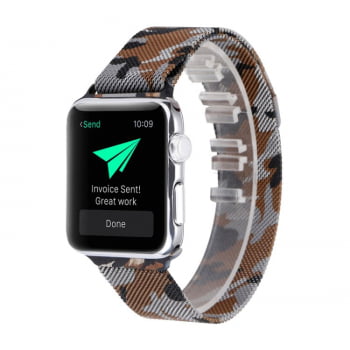 Pulseira Milanese Aço Metal Para Apple Watch IWO Smartwatch Relogio Varias Cores