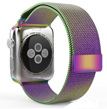 Pulseira Milanese Aço Metal Para Apple Watch IWO Smartwatch Relogio Varias Cores