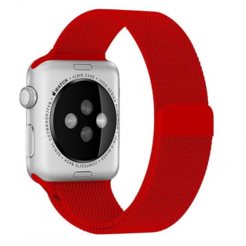 Pulseira Milanese Aço Metal Para Apple Watch IWO Smartwatch Relogio Varias Cores